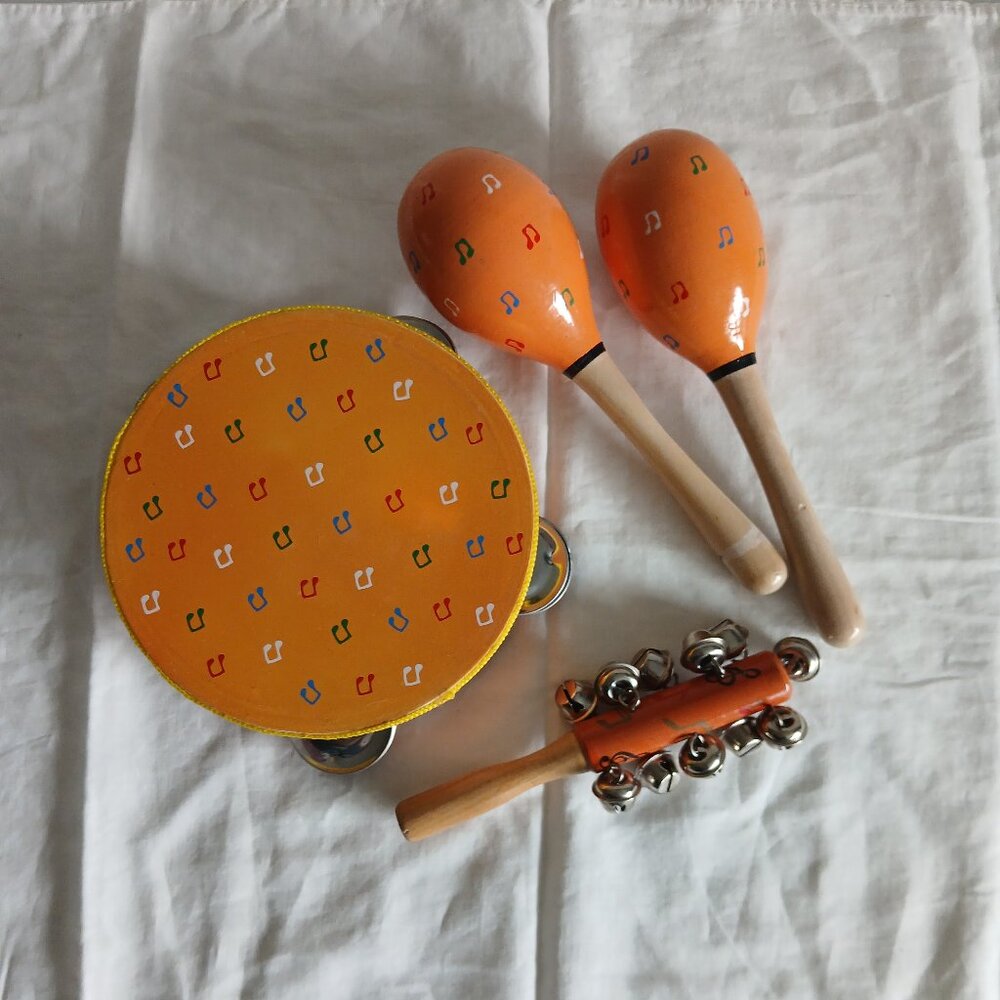 Vintage Children's Wooden Musical Instruments